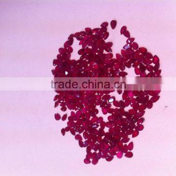 Natural Ruby Precious Gemstones Pear shape