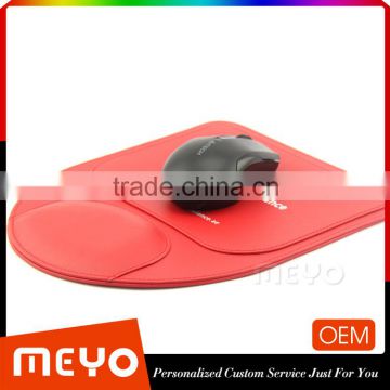 Customized logo skid resistance PU mouse mat with soft wrist rest                        
                                                Quality Choice