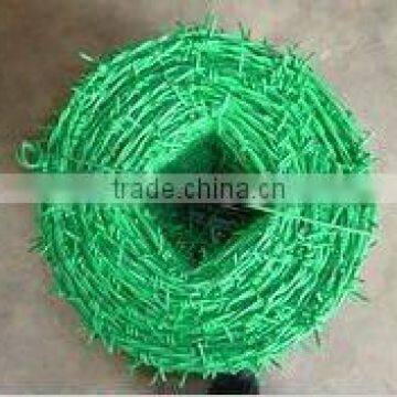 PVC coated barbed wire