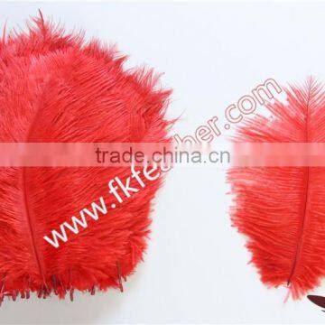 Cheap Ostrich Feathers 15CM -20CM Red Small Ostrich Feather For Wedding And Party Decoration