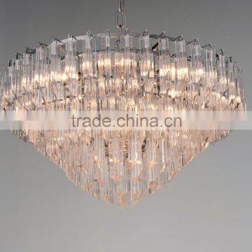 hot sale luxury round glass rods pendant light