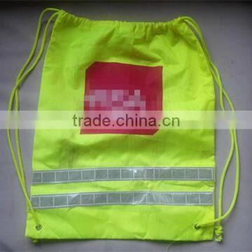 reflective bag with drawstring