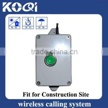 Lift Call Button for Construction Personnel