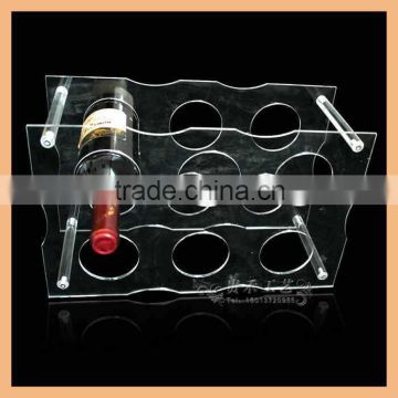 transparent acrylic wine display rack for bar ware