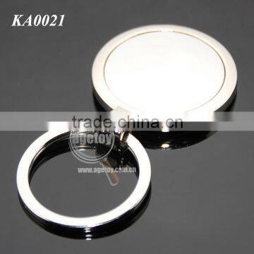 36MM Round Shape Zinc Alloy Silver Color Custom Wholesale Blank Metal Keychains Wholesale photo-5