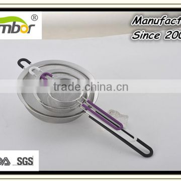 silicone handle mesh strainer color