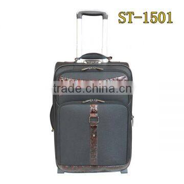 light weight travle soft luggage trolley bag