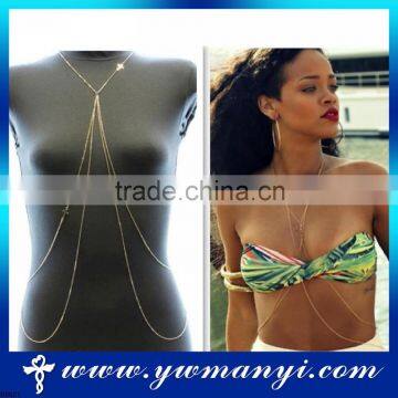 Jewelry wholesale cheap china fashion body chain sexy body chains cross jewelry B0021