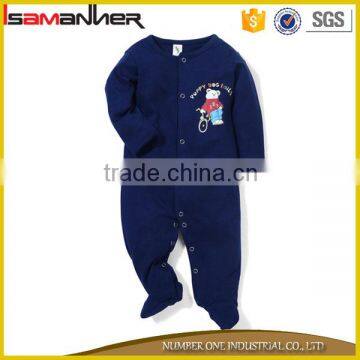 One piece new design long sleeves footed romper winter kids jumpsuit                        
                                                                                Supplier's Choice