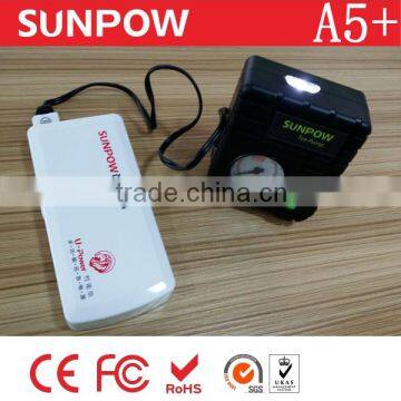 SUNPOW mini portable jump starter with air compressor