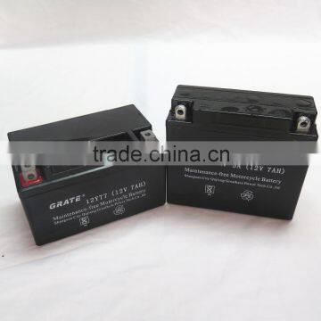 good quality motor battery 12n7-3a 12v 7ah sealed maintenance free agm motorcycle batteries
