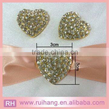 direct manufacture blet buckle new design gold heart buckle rhinestone with wedding invitations