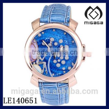 nice design fashion butterfly fairy wristwatch japan quartz movement for girls hot sale butterfly wristwatch