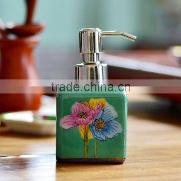 Pure Hand Painted ceramic hand soap dispenser wholesale