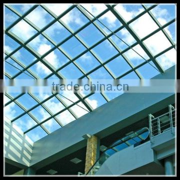 Beautiful shape laminated tempered glass skylight