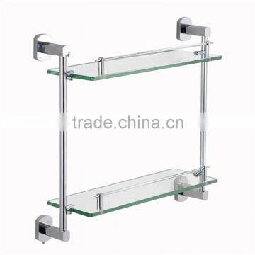 6mm tempered bathroom corner shelf glass/bathroom glass shelf