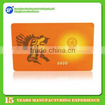 Full color printing PVC RFID membership cards with chip from China supplier