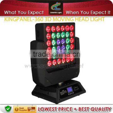 Kingpanel--Unlimited Continuous Flexible Rotation Matrix KINGPANEL LED Moving Head Light