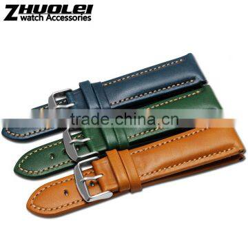 2015 New Arrival 20|22mm High Quality Genuine Cowhide Leather Bracelet With Pin Buckle Wholesale 3pcs photo-5