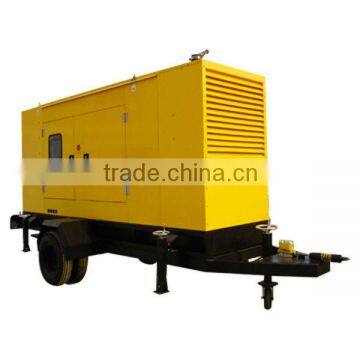 HOT! Trailer generator set, 4 wheels+silent canopy