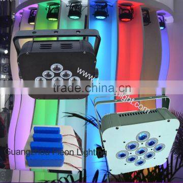 battery powered led light wedding stage decoration wireless battery led par light 9*3W/4W/5W/6W led stage light