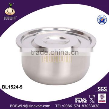 5 PCS set stainless steel soup pot with lid