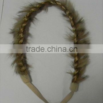 fashion synthetic elastic braiding hair,elastic braid headband