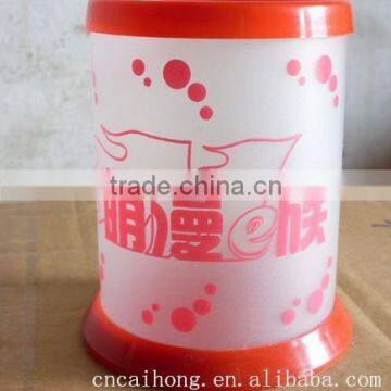 round plastic pen holder