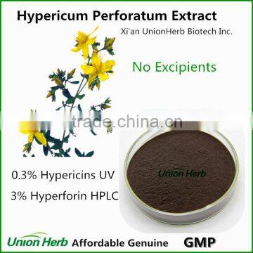 Pure Natural Hypericum Perforatum Extract with Hypericins 0.3% and Hyperforin 3%