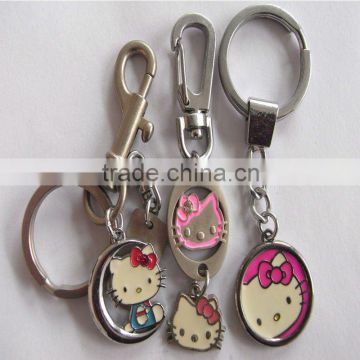 zinc alloy hello kitty jewelry best friend keychain