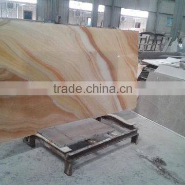 Transulent yellow onyx composited Glass panels for bartop,ceiling,reception desk