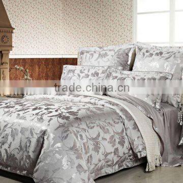 100 cotton king/queen/twin jacquard bedding set