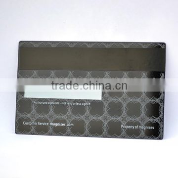 Hi-Co Cr80 size magnetic strip metal membership card