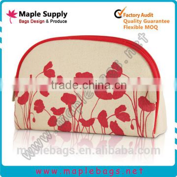 Custom Printed Canvas Cosmetic Bag