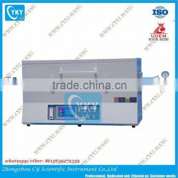 Lab Touch Screen Argon Sintering Vacuum Tube Furnace With Gas Controller and Water Chiller photo-3