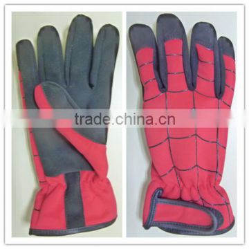 synthetic leather garden glove, garden glove,2015 new style garden glove