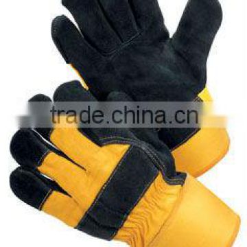 JS806/BOA ,Cow Split Leather Safety Winter Glove,China