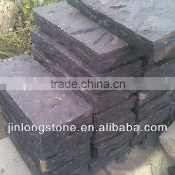 Black Mushroom Granite Outdoor Wall Stone Tile Factory