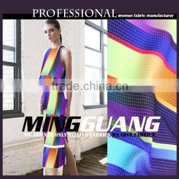 China manufacture hot selling 100% polyester woven digital printing fancy dress fabric