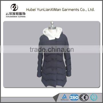 European Style Ladies Woolen Jackets With Fur Collar