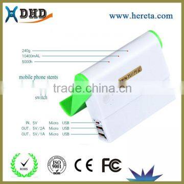 HOt 10400mah Power Bank With Stand for Mobile Phone