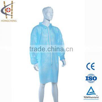 Hot Sale White Disposable Middle Long Lab Coat