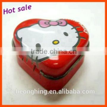 Factory direct mini heart shape tin can