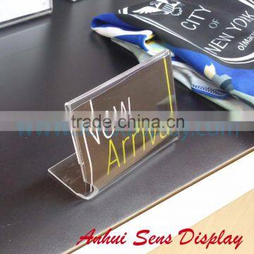 Customized Acrylic Sign Holder Price Holder