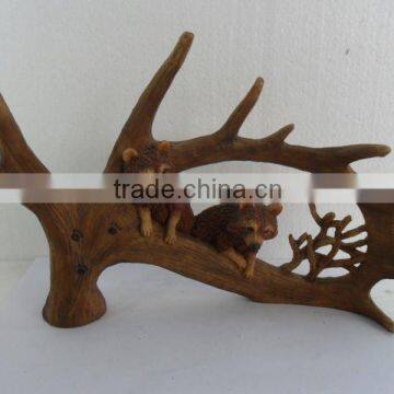 Resin home decorative antler