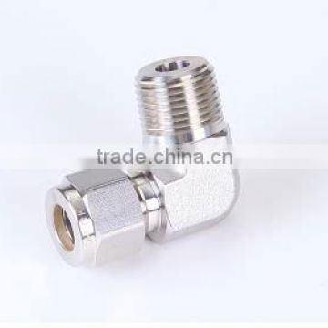 Male elbow swagelok type connector