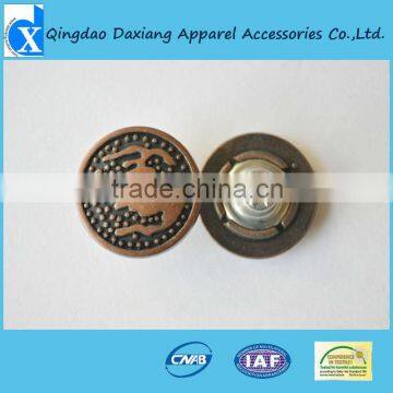 Zinc Alloy screw jean button