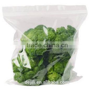 freezer assort packing bag with zipper/food grade LDPE zip lock plastic packaging bags for fruits,vegetables and fruits