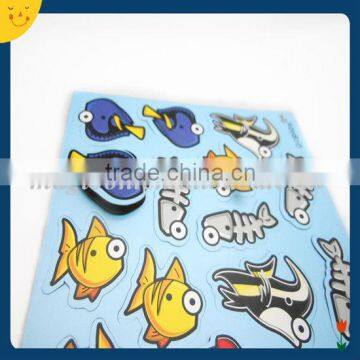 cheap custom animal theme diy kids EVA foam magnetic puzzle