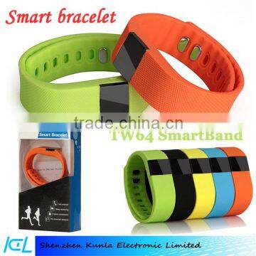 Bluetooth Smart Wrist Watch TW64 Pedometer Fitness Tracker Bracelet for Android